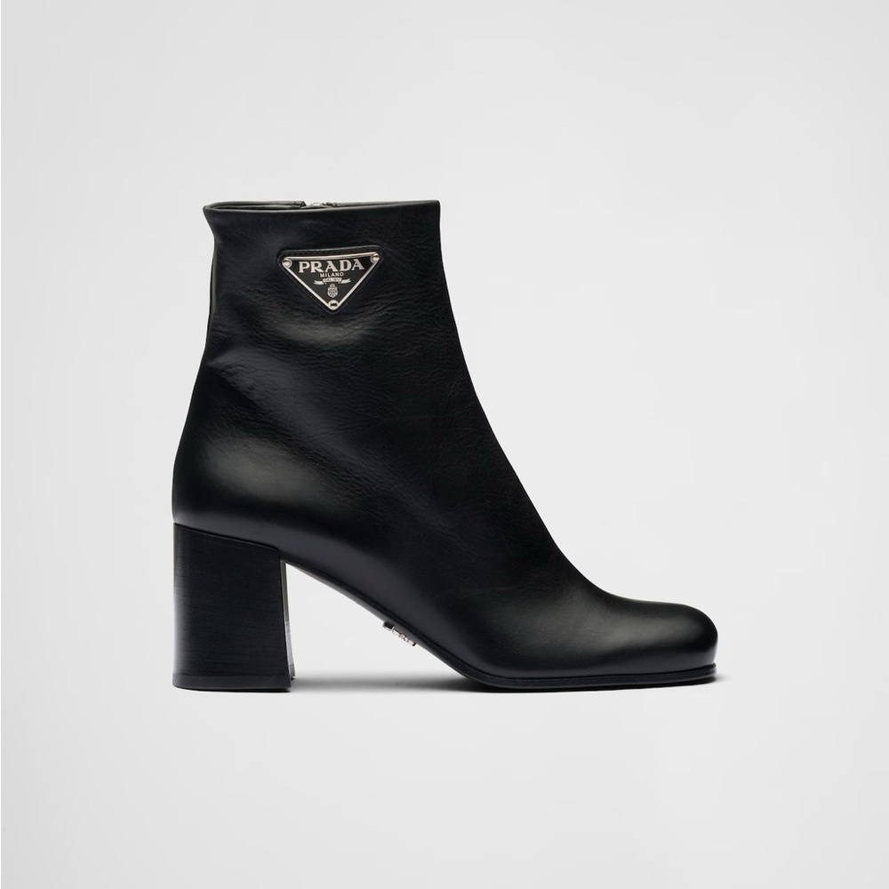 PRADA leather booties